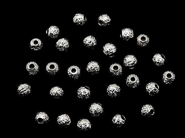 Silver925 ラウンド ピラミッドカット 【4mm】【5mm】【6mm】【8mm】 ロジウム 2個 サムネイル4