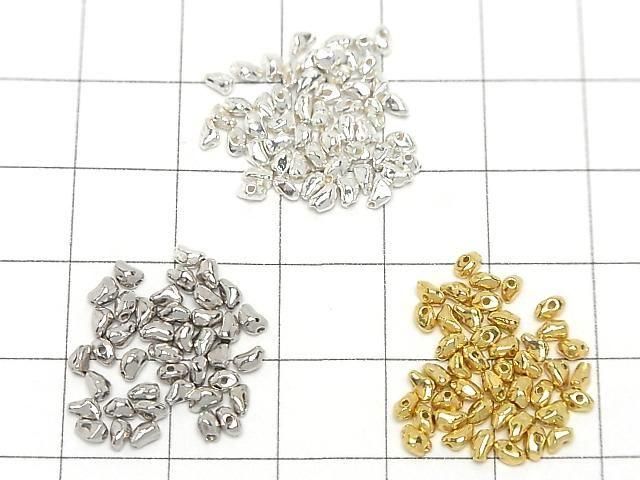 Silver925 タンブル(ナゲット)3×2×2mm 【生地】【ロジウム】【18KGP】 10個 サムネイル3