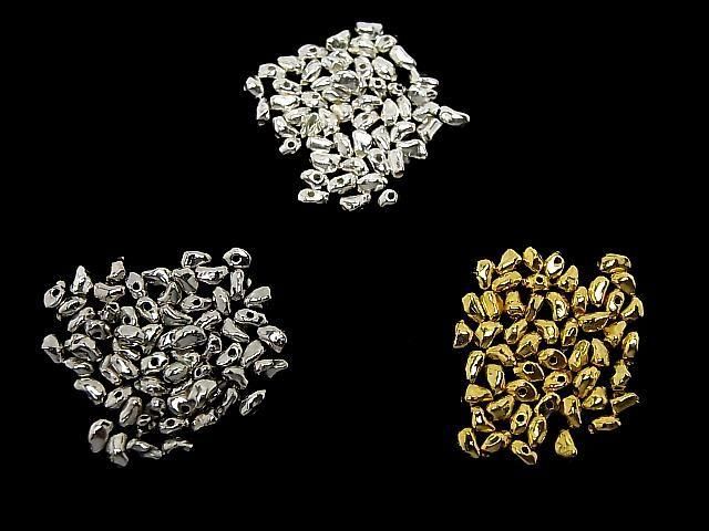 Silver925 タンブル(ナゲット)3×2×2mm 【生地】【ロジウム】【18KGP】 10個 サムネイル4
