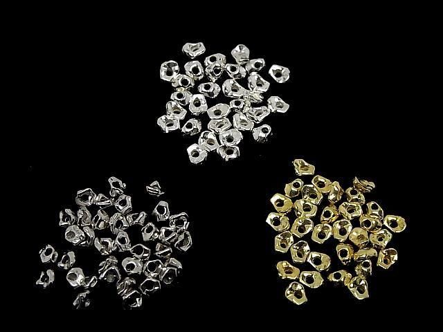 Silver925 タンブル(ナゲット)4×3.5×2.5mm 【生地】【ロジウム】【18KGP】 5個 サムネイル4