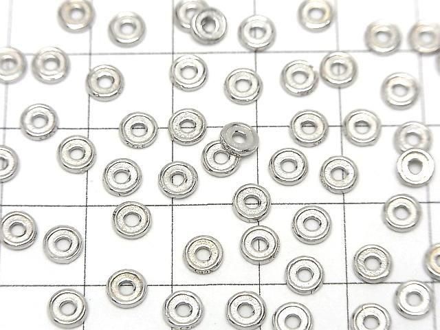 Silver925 ロンデル 4mm・5mm・6mm ロジウム 5個 サムネイル4