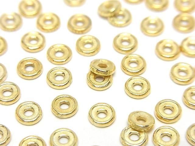 Silver925 ロンデル 4mm・5mm・6mm 18KGP 5個の画像
