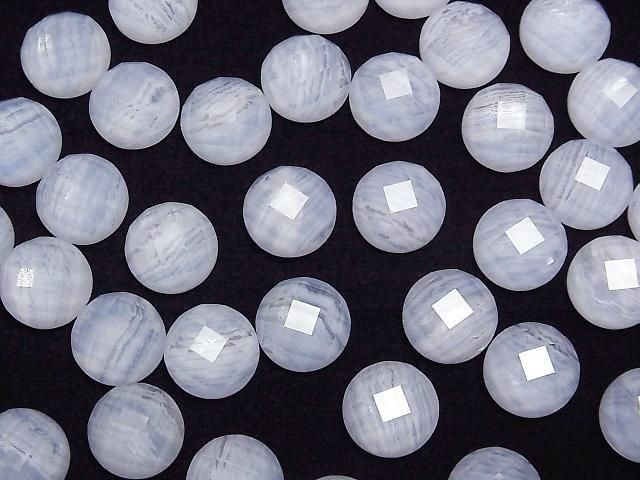 【動画】ブルーレース×クリスタルAAA ラウンド カボションカット12×12mm 2個 サムネイル4