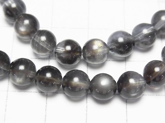 【動画】ブラックスターアクアマリンAAA ラウンド7~7.5mm 1連(ブレス) サムネイル2