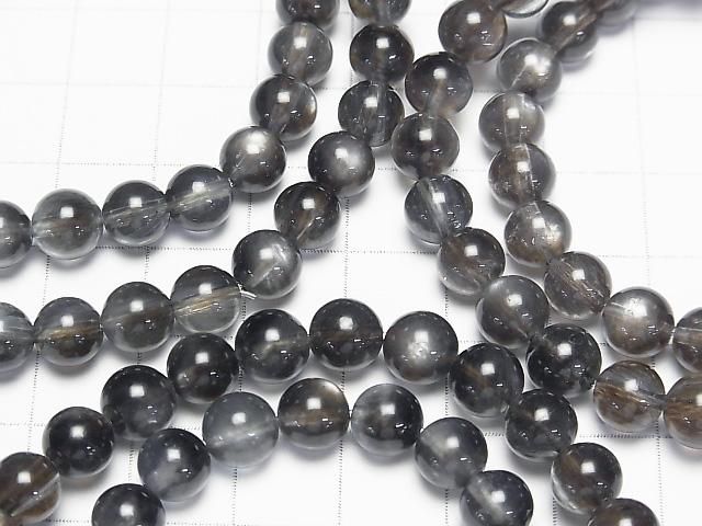 【動画】ブラックスターアクアマリンAAA ラウンド7~7.5mm 1連(ブレス) サムネイル3