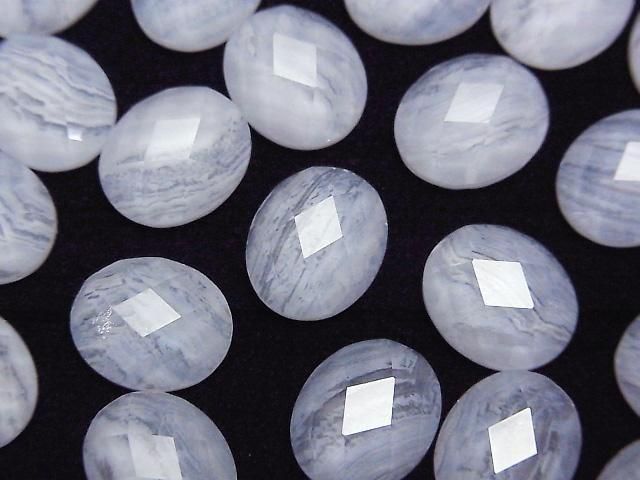 【動画】ブルーレース×クリスタルAAA オーバル カボションカット12×10mm 2個の画像