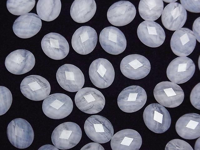 【動画】ブルーレース×クリスタルAAA オーバル カボションカット12×10mm 2個 サムネイル4