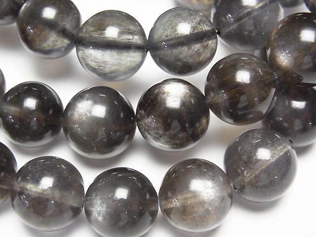【動画】ブラックスターアクアマリンAAA ラウンド11~11.5mm 1連(ブレス)の画像