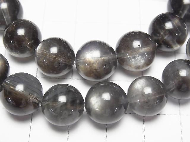 【動画】ブラックスターアクアマリンAAA ラウンド11~11.5mm 1連(ブレス) サムネイル2