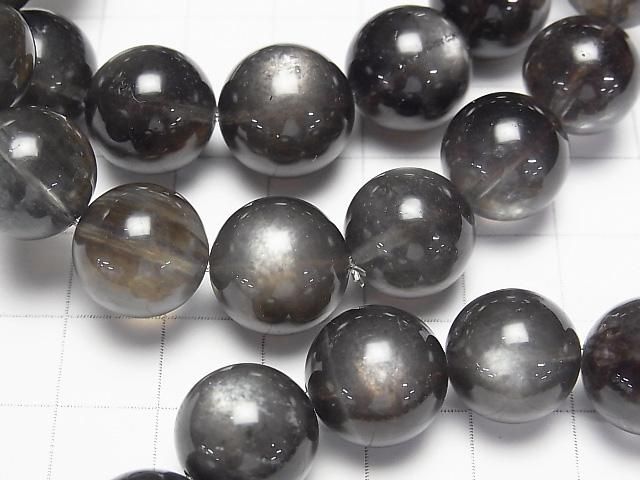 【動画】ブラックスターアクアマリンAAA ラウンド13~14mm 1連(ブレス) サムネイル3