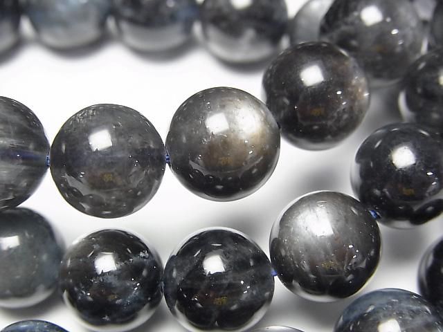 【動画】ブラックスターアクアマリンAA++ ラウンド10~11mm 1連(ブレス)の画像