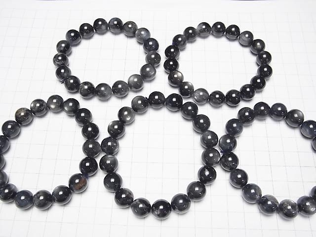 【動画】ブラックスターアクアマリンAA++ ラウンド12mm 1連(ブレス) サムネイル4