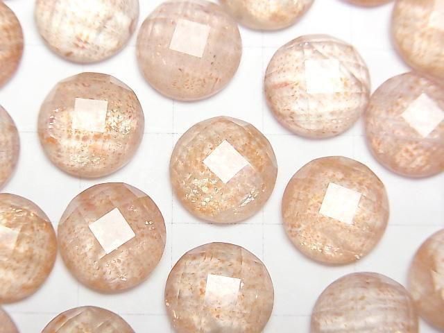 【動画】サンストーン×クリスタルAAA ラウンド カボションカット12×12mm 2個 サムネイル2