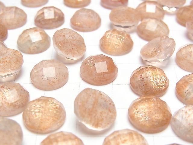 【動画】サンストーン×クリスタルAAA ラウンド カボションカット12×12mm 2個 サムネイル3
