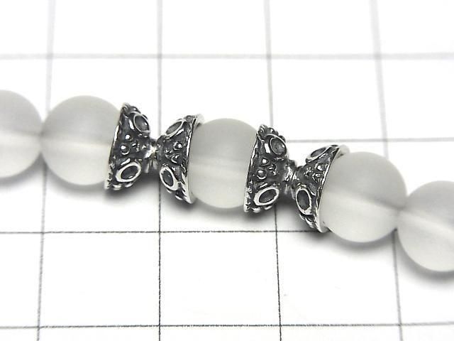 バリシルバー ビーズキャップ8×8×4mm いぶし 2個 サムネイル3