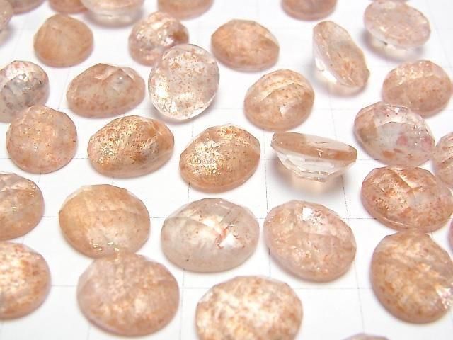 【動画】サンストーン×クリスタルAAA オーバル カボションカット12×10mm 2個 サムネイル3