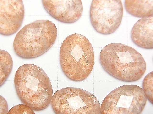 【動画】サンストーン×クリスタルAAA オーバル カボションカット14×10mm 2個 サムネイル2