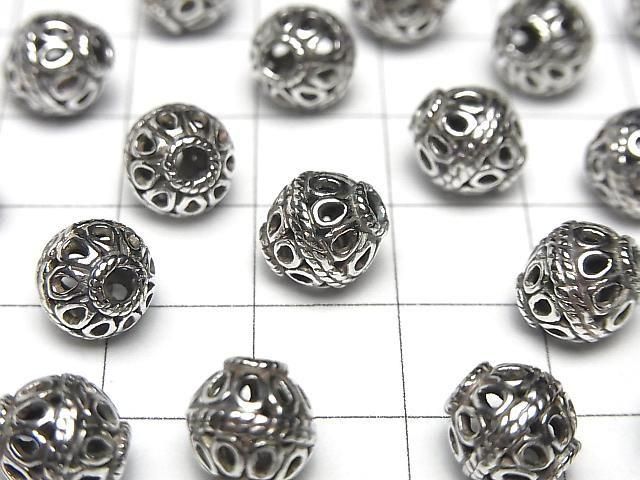 バリシルバー デザインラウンド8mm 1個 サムネイル2