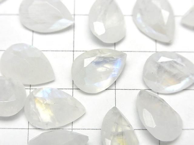 【動画】宝石質レインボームーンストーンAA++ ルース ペアシェイプファセットカット14×10mm 2粒 サムネイル2