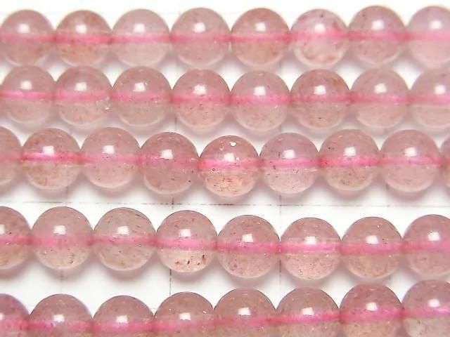 【動画】ピンクエピドートAA+ ラウンド6mm 1連(約36cm) サムネイル2