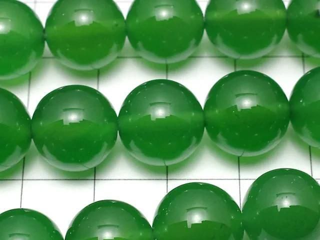 グリーンオニキスAAA ラウンド12mm 半連/1連(約36cm) サムネイル2