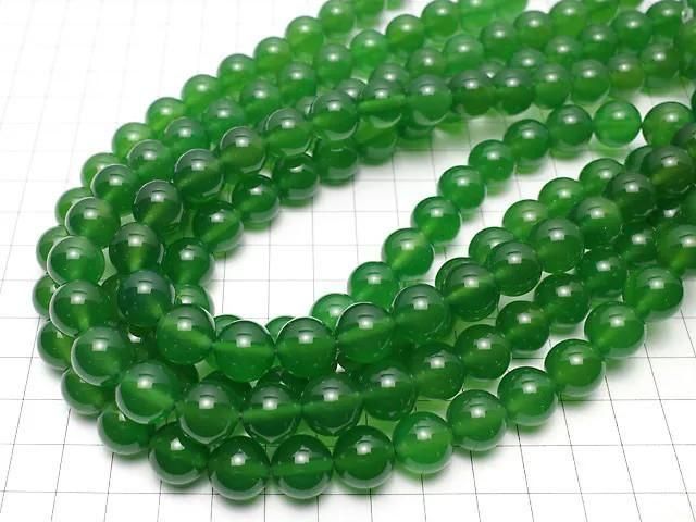 グリーンオニキスAAA ラウンド12mm 半連/1連(約36cm) サムネイル4