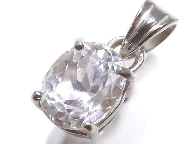 【動画】【1点もの】宝石質クンツァイトAAA ファセットカットペンダントトップ SILVER925製 NO.94の画像