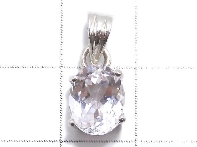 【動画】【1点もの】宝石質クンツァイトAAA ファセットカットペンダントトップ SILVER925製 NO.95 サムネイル2