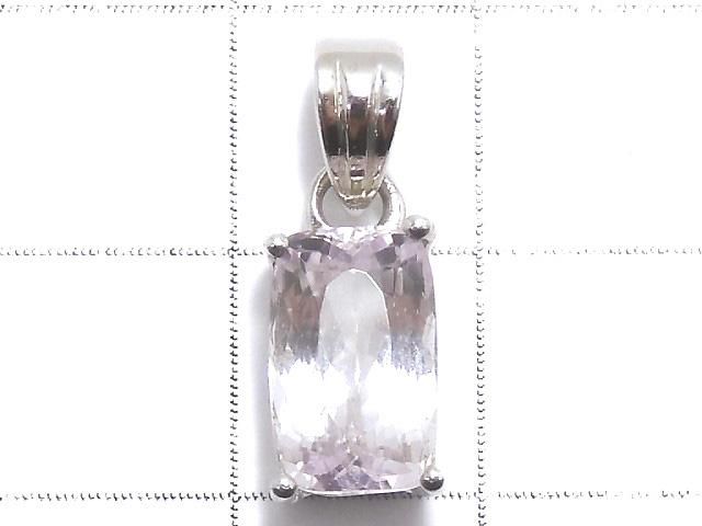 【動画】【1点もの】宝石質クンツァイトAAA ファセットカットペンダントトップ SILVER925製 NO.105 サムネイル2