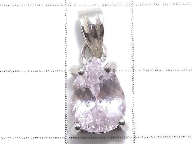 【動画】【1点もの】宝石質クンツァイトAAA ファセットカットペンダントトップ SILVER925製 NO.106 サムネイル2