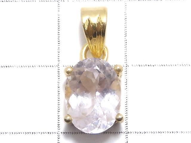 【動画】【1点もの】宝石質クンツァイトAAA ファセットカットペンダントトップ 18KGP製 NO.116 サムネイル2