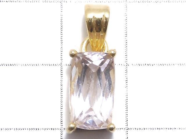 【動画】【1点もの】宝石質クンツァイトAAA ファセットカットペンダントトップ 18KGP製 NO.117 サムネイル2