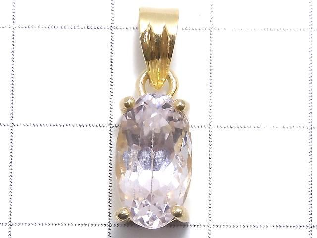 【動画】【1点もの】宝石質クンツァイトAAA ファセットカットペンダントトップ 18KGP製 NO.118 サムネイル2