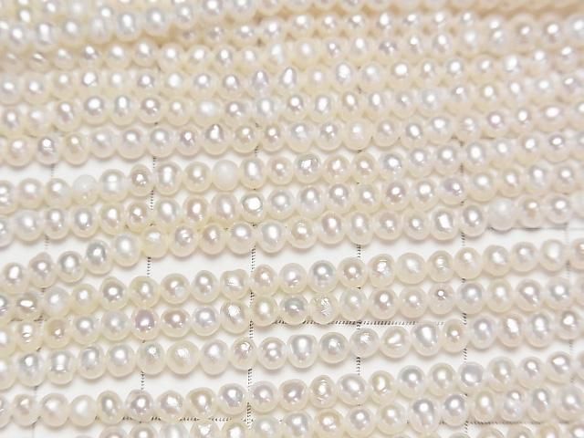 【動画】淡水真珠AA++ ポテト2.5~3mm ホワイト 1連(約35cm) サムネイル2