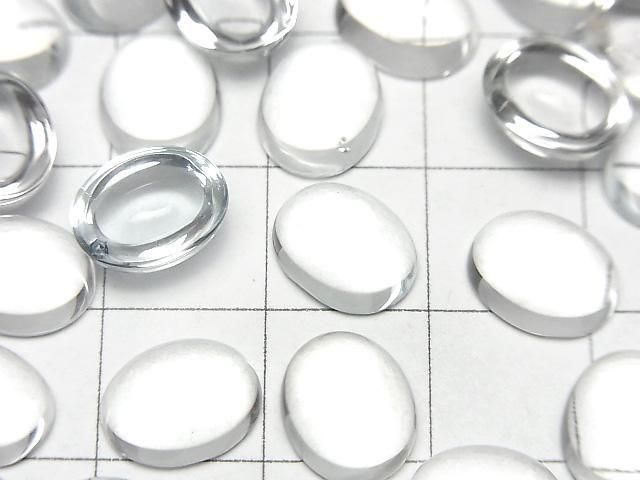 【動画】宝石質ホワイトトパーズAAA オーバル カボション10×8mm 2個 サムネイル2