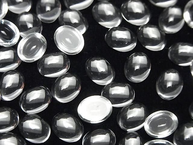 【動画】宝石質ホワイトトパーズAAA オーバル カボション10×8mm 2個 サムネイル4