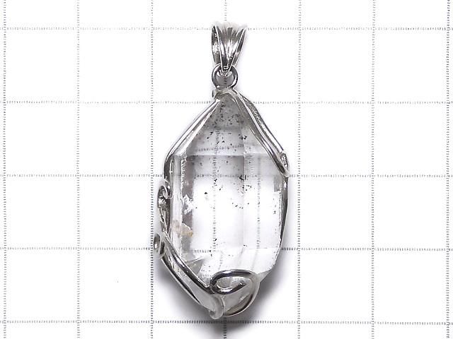 【動画】【1点もの】ダブルポイントクリスタル ペンダントトップ SILVER925製 NO.3 サムネイル2