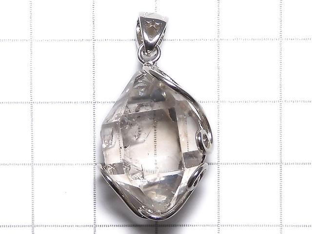 【動画】【1点もの】ダブルポイントクリスタル ペンダントトップ SILVER925製 NO.4 サムネイル2