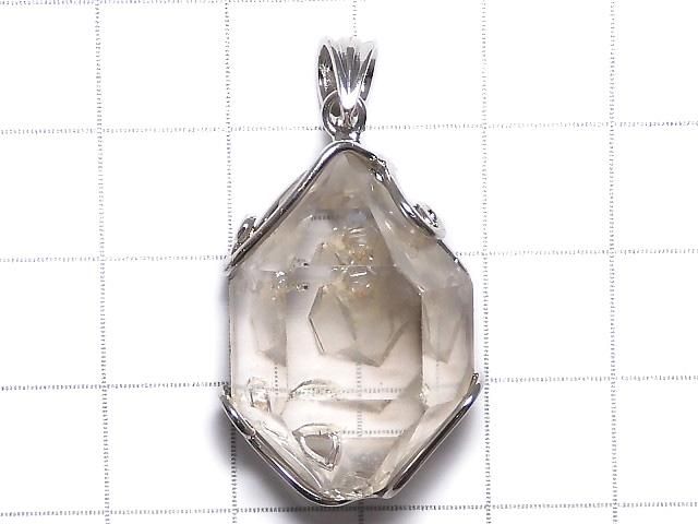 【動画】【1点もの】ダブルポイントクリスタル ペンダントトップ SILVER925製 NO.11 サムネイル2