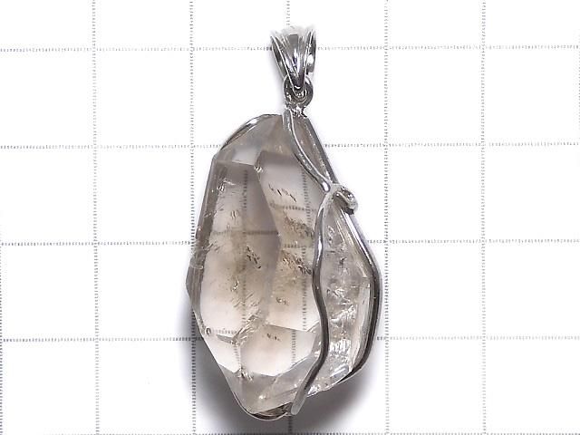 【動画】【1点もの】ダブルポイントクリスタル ペンダントトップ SILVER925製 NO.12 サムネイル2