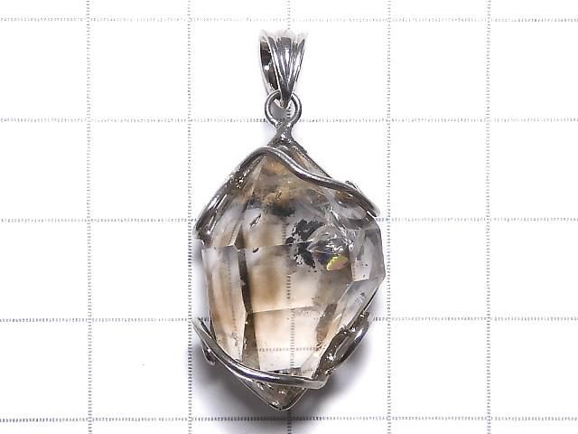【動画】【1点もの】ダブルポイントクリスタル ペンダントトップ SILVER925製 NO.14 サムネイル2