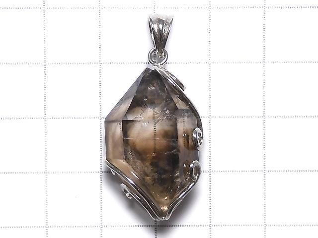 【動画】【1点もの】ダブルポイントクリスタル ペンダントトップ SILVER925製 NO.15 サムネイル2
