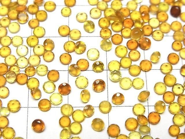 【動画】宝石質ハニーカラーカルセドニーAAA ルース ラウンドファセットカット3×3mm 10粒 サムネイル3