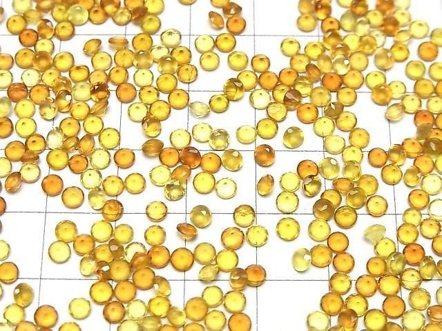 【動画】宝石質ハニーカラーカルセドニーAAA ルース ラウンドファセットカット3×3mm 10粒 サムネイル4