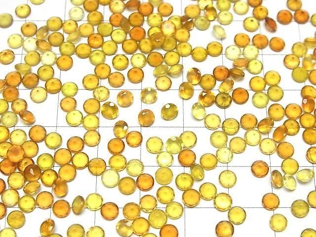 【動画】宝石質ハニーカラーカルセドニーAAA ルース ラウンドファセットカット4×4mm 10粒 サムネイル4