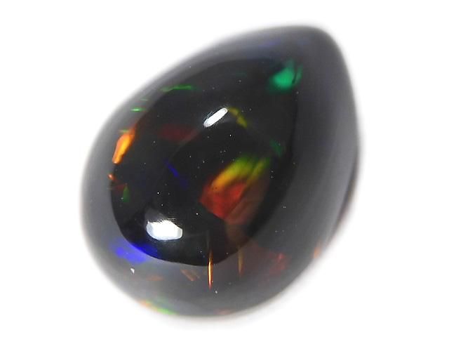 【動画】【1点もの】ブラックオパールAAA カボション 1個 NO.24の画像
