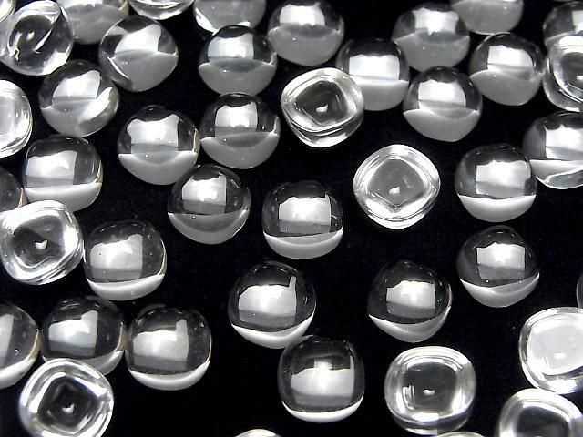 【動画】宝石質ホワイトトパーズAAA スクエア カボション8×8mm 2個 サムネイル3