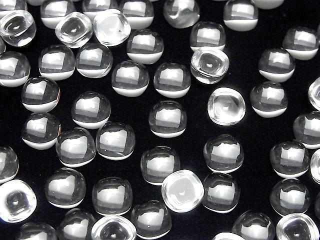 【動画】宝石質ホワイトトパーズAAA スクエア カボション8×8mm 2個 サムネイル4