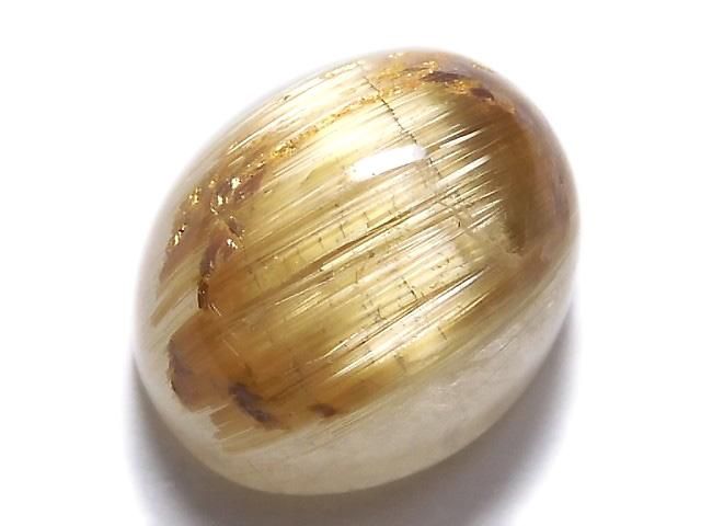 【動画】【1点もの】宝石質ルチルクォーツAAA カボション 1個 NO.73の画像