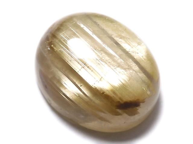 【動画】【1点もの】宝石質ルチルクォーツAAA カボション 1個 NO.74の画像